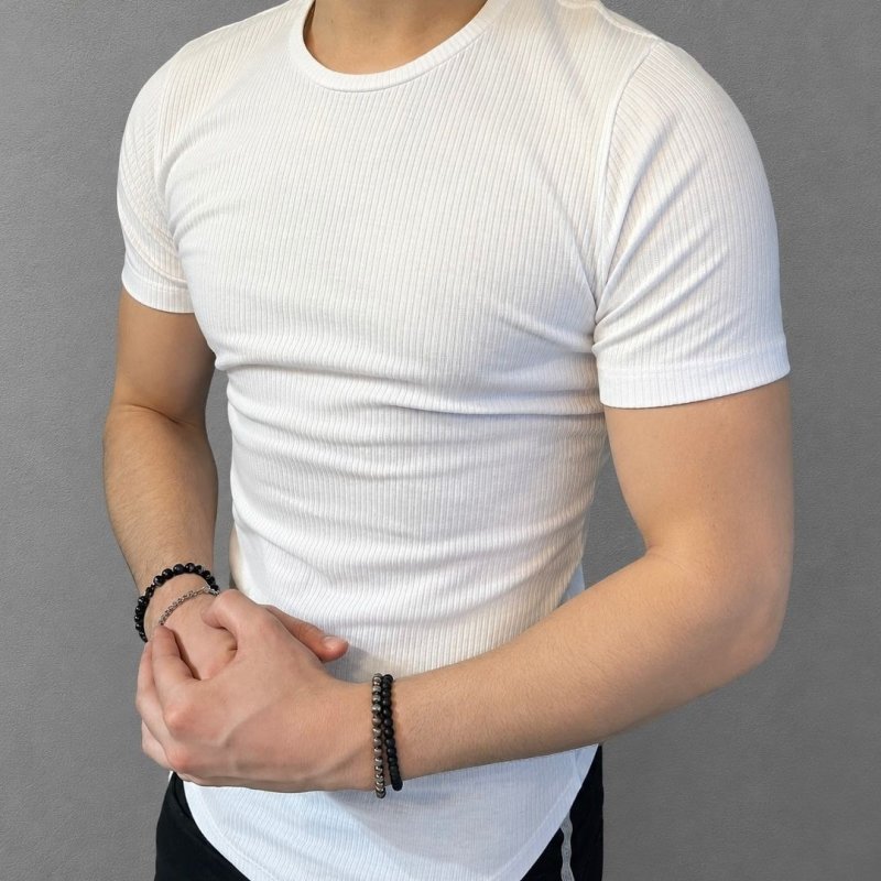 Kit com 4 Camisetas Americana Textura Canelada