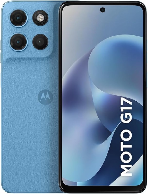 Motorola Moto G17 - 128GB 4GB RAM - Tela 6.72" Full HD+ - Rosa/Azul