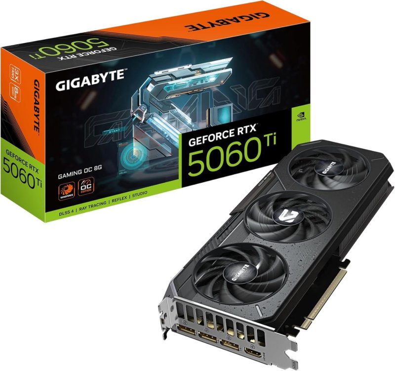 Gigabyte GeForce RTX 5060 Ti GAMING OC - 8GB GDDR7 128bit PCI-E 5.0