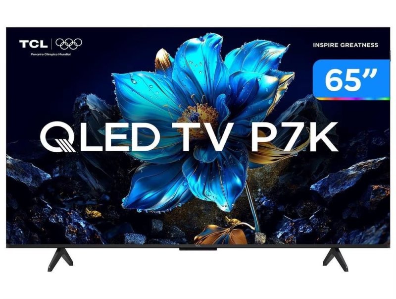 Smart TV TCL 65" 4K UHD QLED 65P7K com Google TV e Assistente