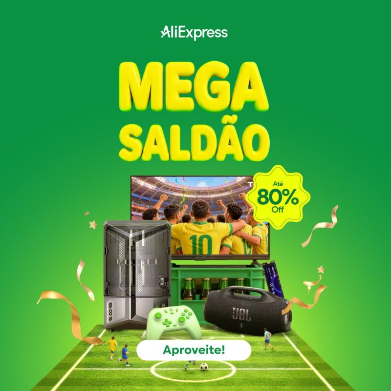 Nova promoção MEGA SALDÃO do Aliexpress com descontos especiais