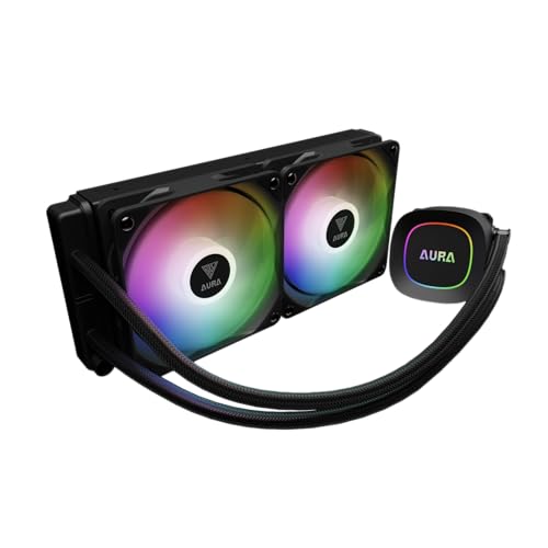 Water Cooler Gamdias Aura GL240 Preto ARGB AMD AM5 Intel LGA 1851