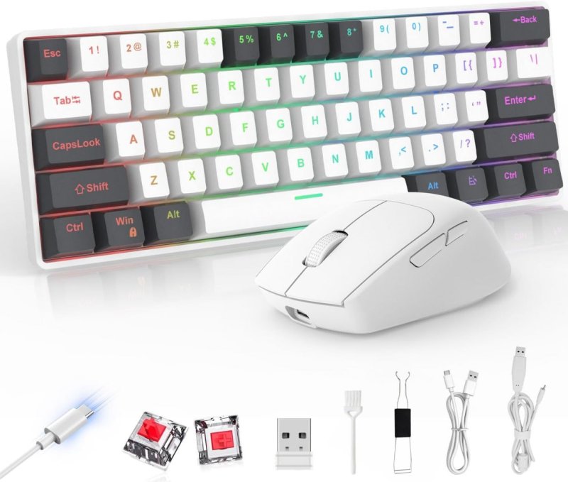 Hivento Teclado Mecânico Sem Fio Hot-Swappable