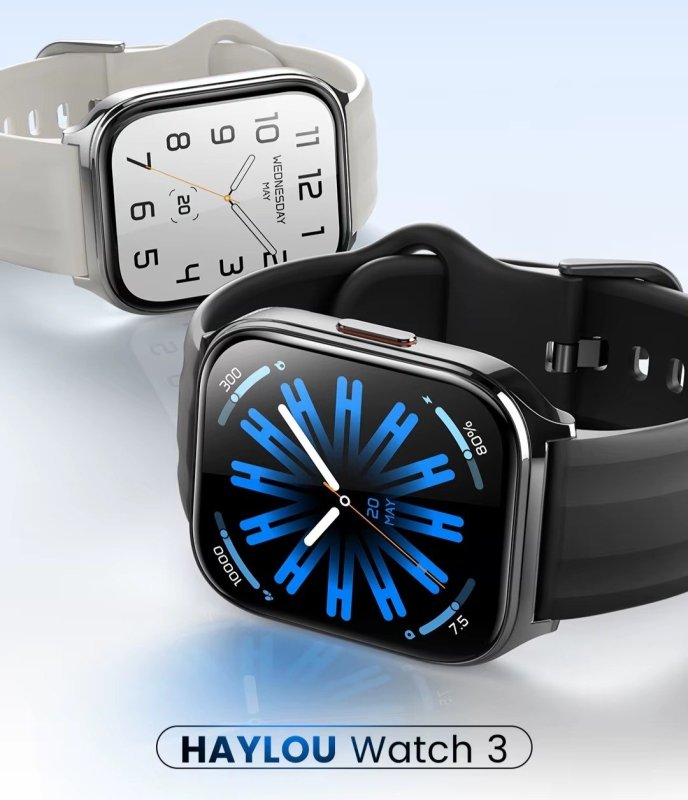 Smartwatch HAYLOU Watch 3 Tela Amoled, à prova d'água