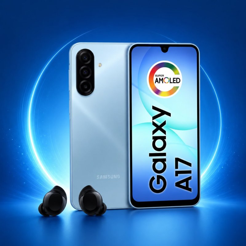 Smartphone Samsung Galaxy A17 128GB Super Amoled + Fone Samsung Galaxy Buds Core