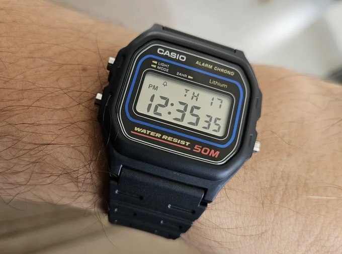 Relógio Casio Masculino Digital Preto de Resina W-59-1VQ