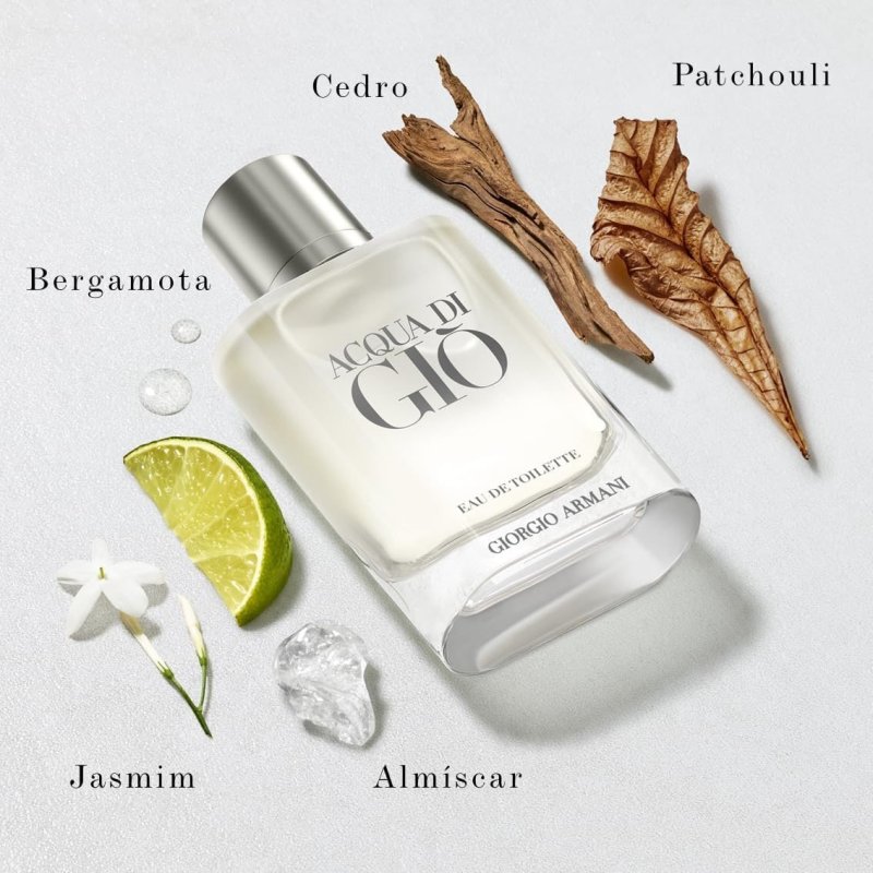 Giorgio Armani Acqua di Giò Eau de Toilette - Fragrância Cítrica Aquática - Refilável