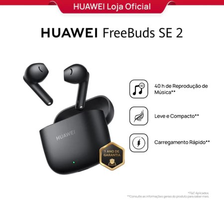 HUAWEI FreeBuds SE 2 - Fone Sem Fio - 40 Horas Bateria