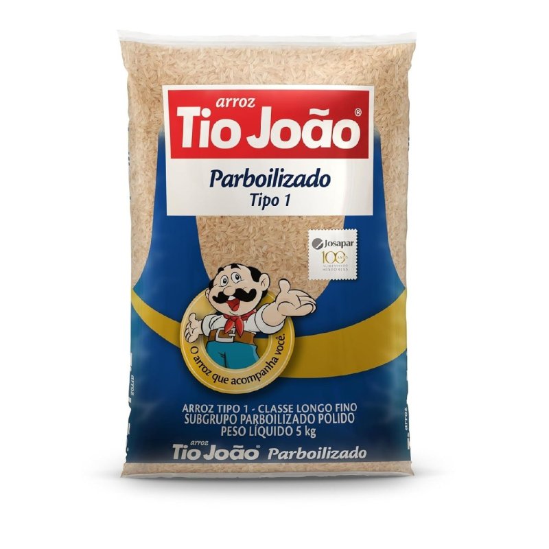 Tio João Arroz Parboilizado 5Kg