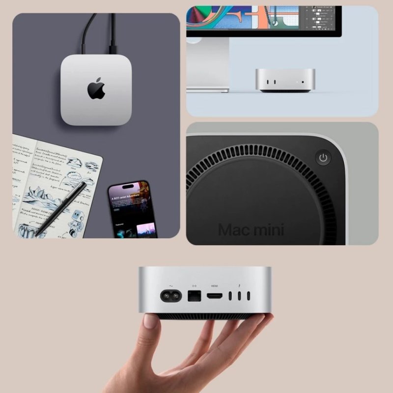 Apple Mac mini M2 - 256GB 8GB RAM - Processador M2 - Cinza