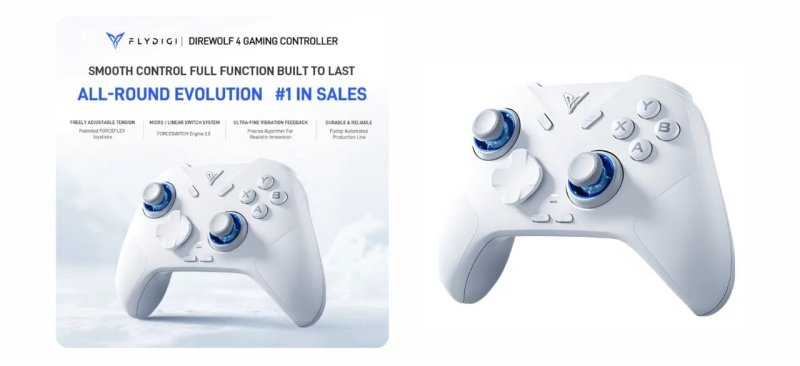 Controle Flydigi Direwolf 4 Hall Effect 1000Hz
