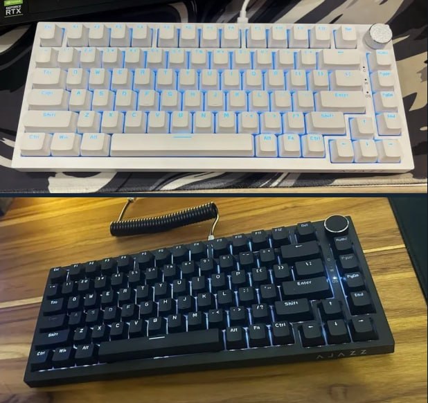 Teclado Mecânico Ajazz AK820, Switch Red, Hot Swappable