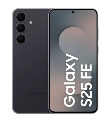 Samsung Galaxy S25 FE Smartphone 128GB 5G 8GB RAM Jet Black