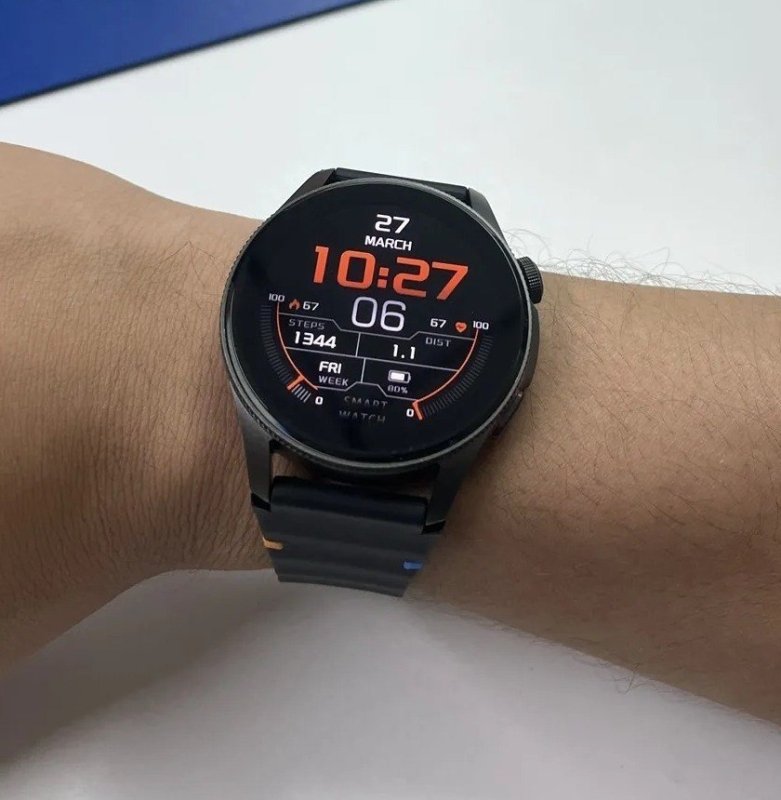 Relógio Smartwatch Aurafit Trek2 com GPS à prova d'água