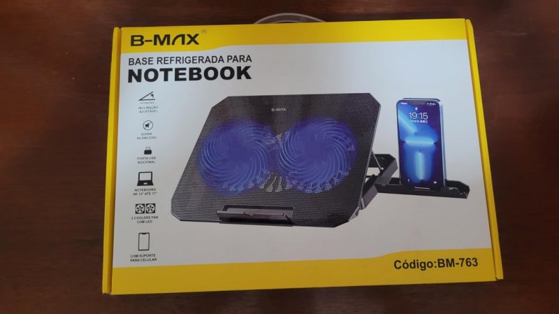 Suporte Para Notebook 12'' a 17'' Com Cooler Duplo & Níveis de Ajuste