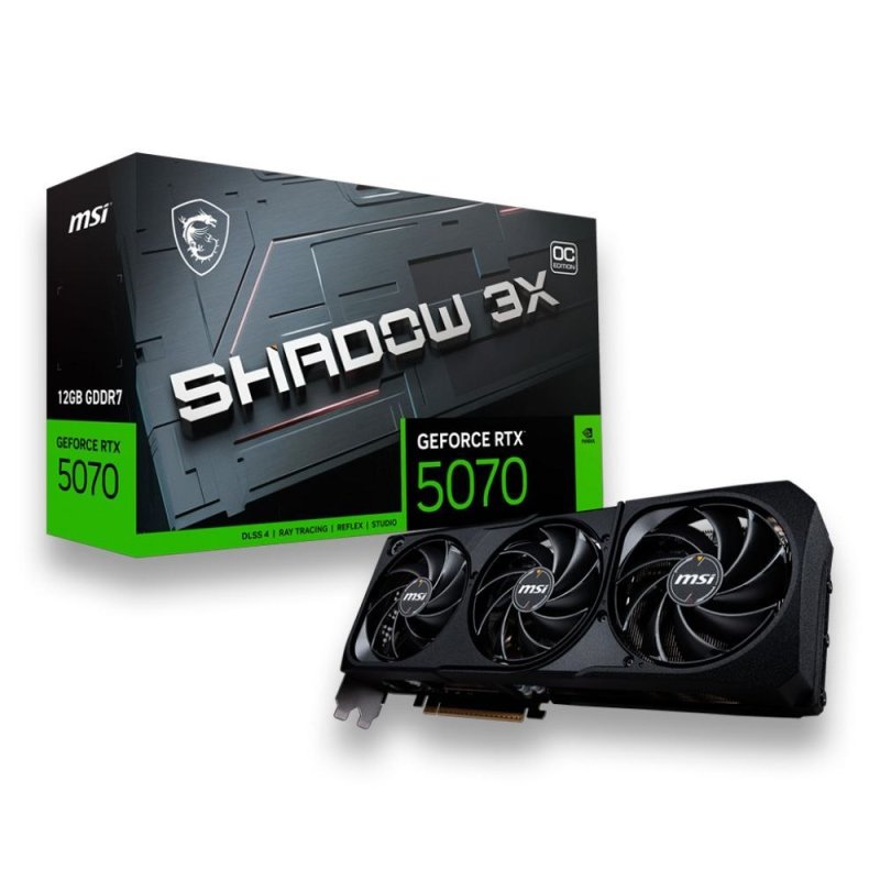 Placa de Vídeo NVIDIA GeForce MSI RTX 5070 12GB (Triple Fan)