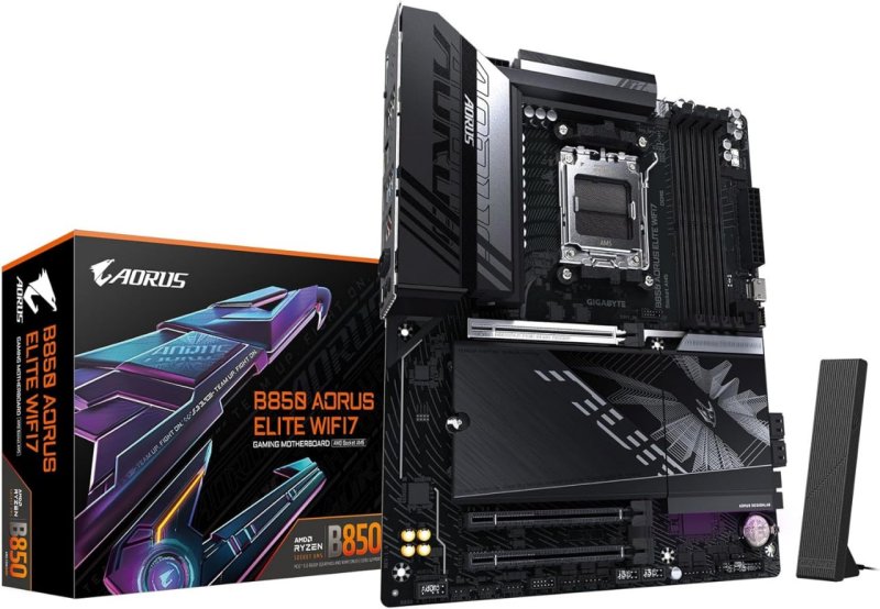 GIGABYTE Placa-mãe B850 AORUS Elite WIFI7 AMD AM5 LGA 1718