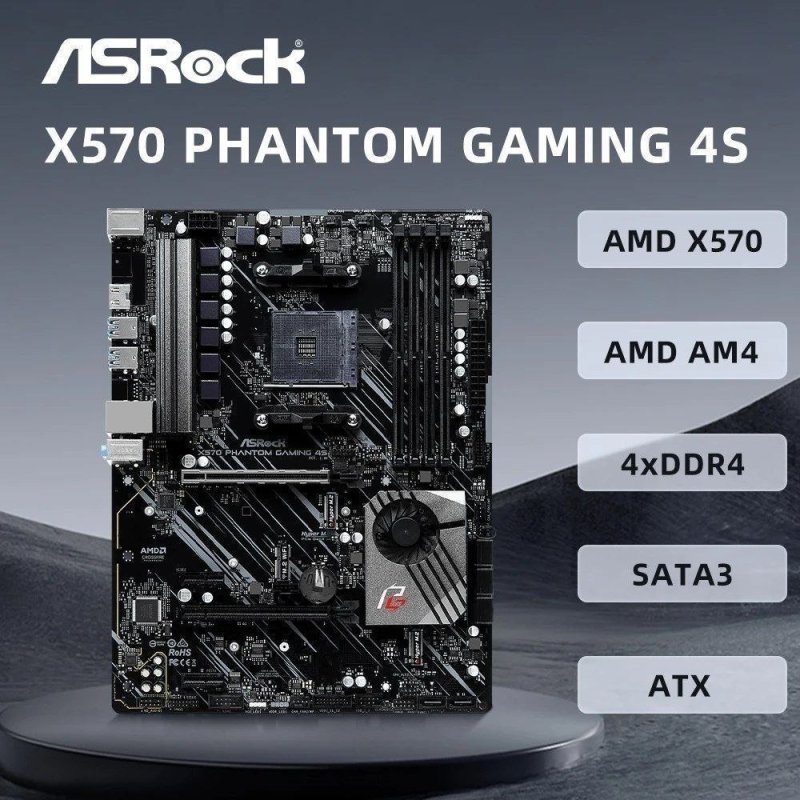 Placa mãe Asrock x570 phantom gaming 4S