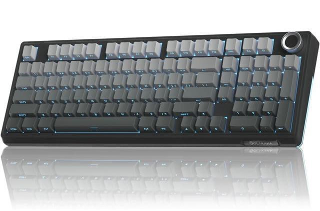 Teclado Mecânico Sem Fio SOLAKAKA Ki99 Pro 99 Teclas Tri-mode Hot Swap RGB 10000mAh