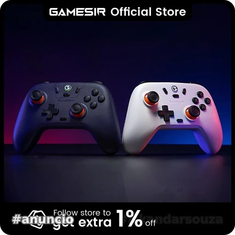 Controle Sem Fio Gamesir T4 Nova Lite, Hall Effect
