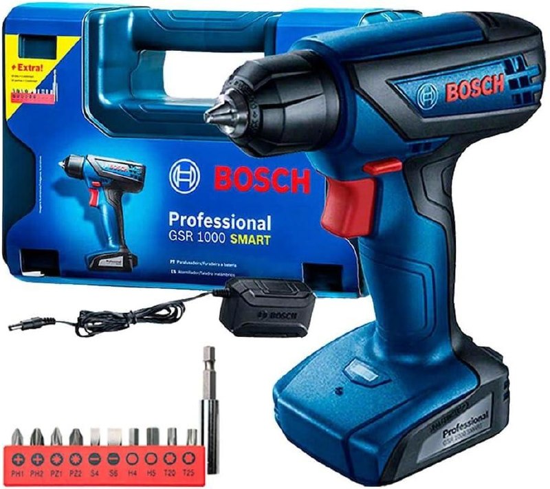 Furadeira Parafusadeira Bosch GSR 1000 Smart 12V