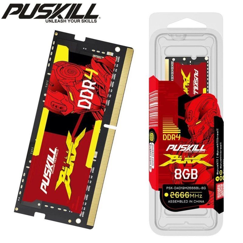 Memória RAM para Notebook Puskill 8GB 2666MHz