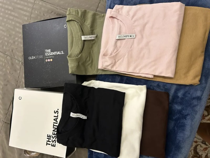 Kit 3 T-shirts Oversized Algodão Cléa Store