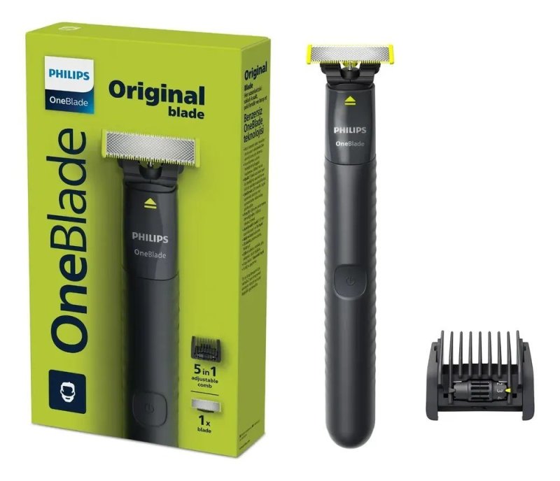 Barbeador e Aparador Elétrico Philips OneBlade com Pente 5 em 1