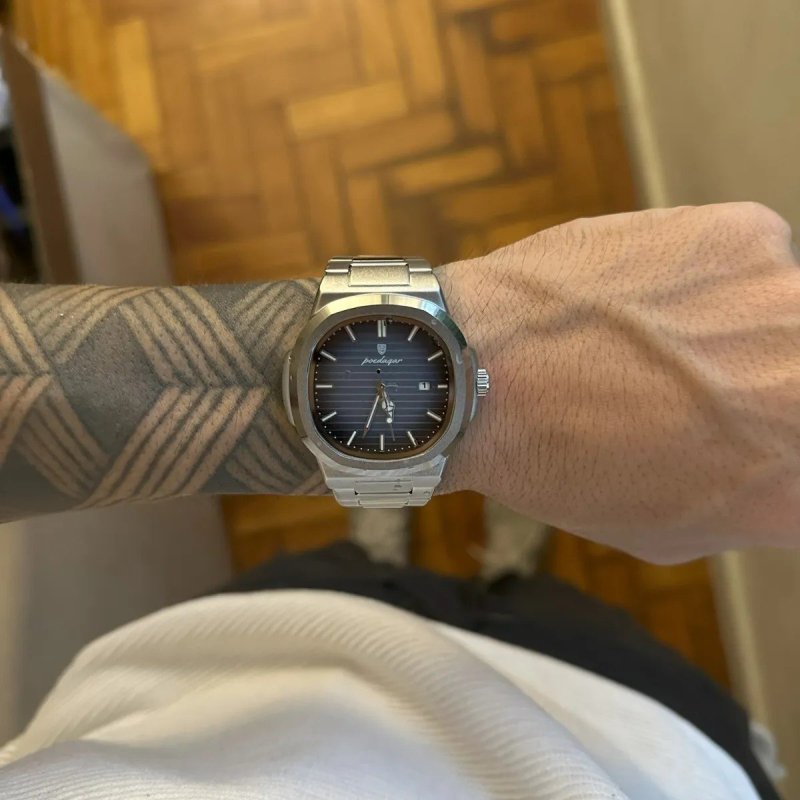 Relógio De Luxo Poedagar Masculino + Caixa C/ Nf