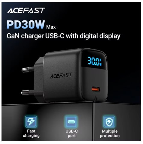 Carregador Portatil Acefast PD30W Com Telinha