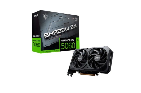 Placa De Vídeo Msi Rtx 5060 8gb Gddr7 128 Bits Shadow 2x Oc