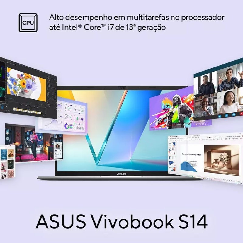 Notebook ASUS Vivobook S14 S3407VA Intel Core i7 13620H 8GB Ram 512GB