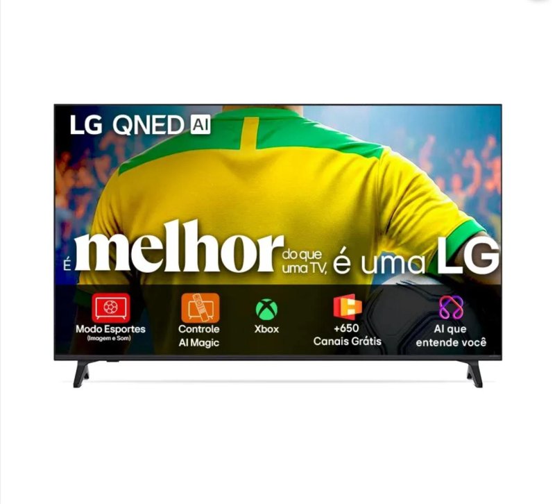 Smart Tv 4K 50" LG QNED73 Portal de Games Processador AI α7 Ger8 4K Super