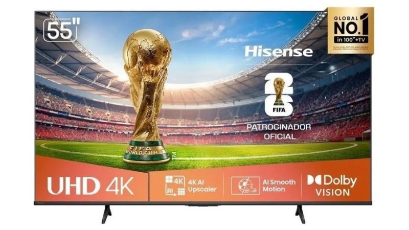 Hisense Smart TV 4K 55 Polegadas 55A6NV