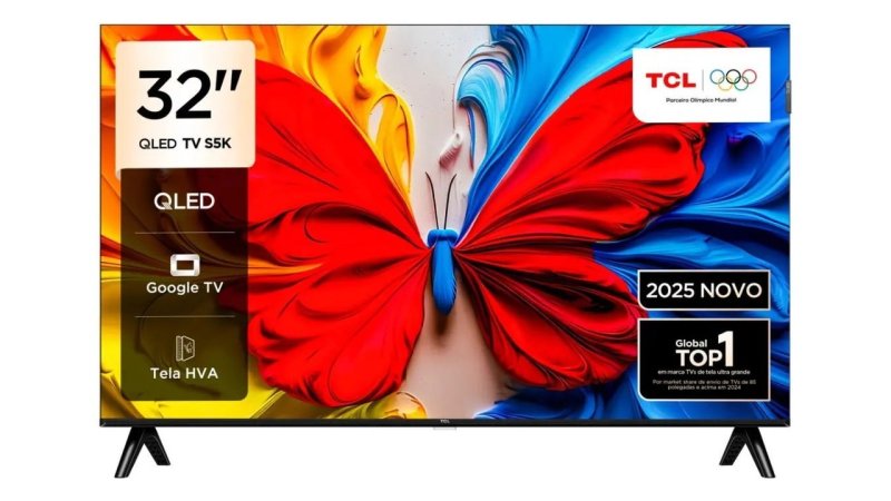 Smart TV TCL QLED 32" 32s5k FHD Google TV