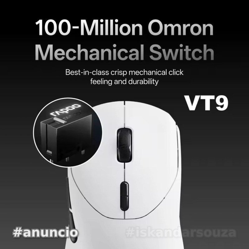 Rapoo VT9 GEN-2 PAW3398 Mouse para jogos sem fio