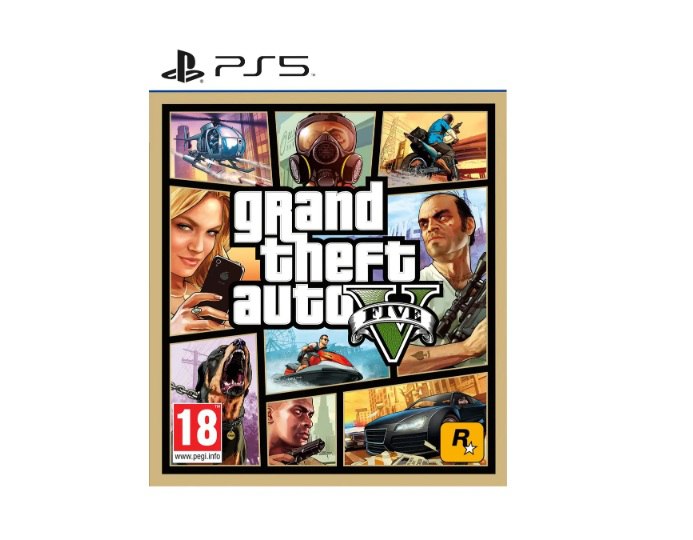 Jogo Grand Theft Auto V, Mídia Física, PS5