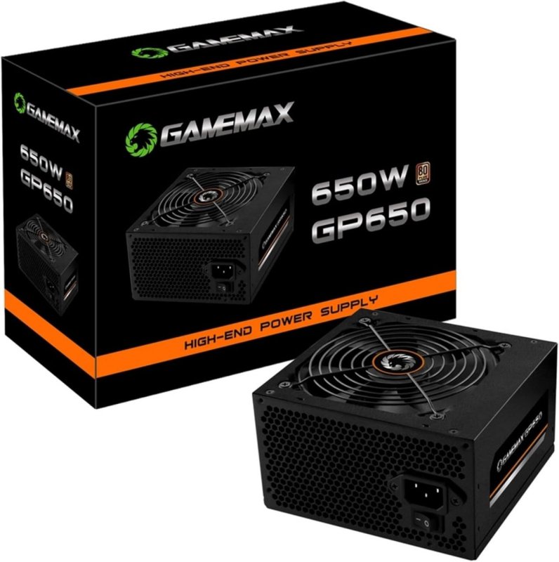 GAMEMAX Fonte Gamer GP650 80 Plus Bronze PFC Ativo Preta 650W