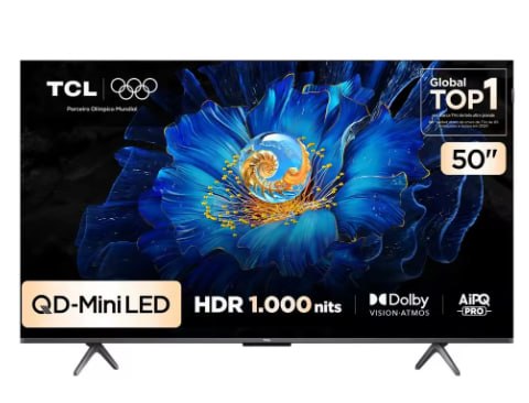 TCL 50" 4K UHD MiniLED C6KS com Google TV