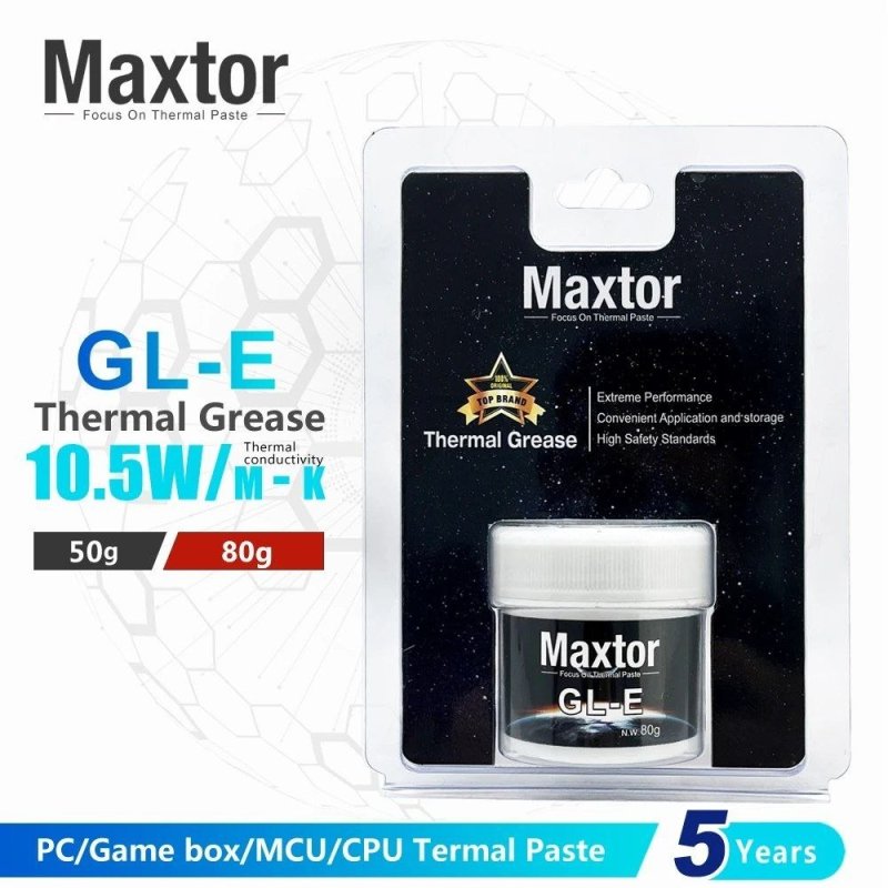 Pasta térmica Maxtor gle GLE-10.5W (pote de 50g)
