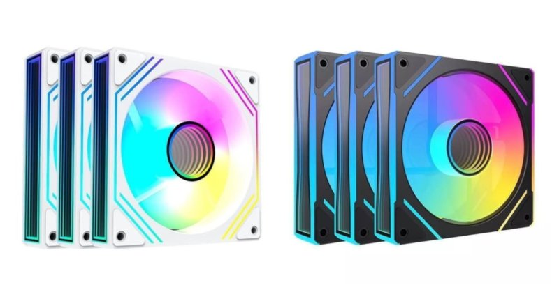 Kit Ventoinhas Acegeek Neon, ARGB, 3x120mm, Branco, AG-NEON3X1-WH