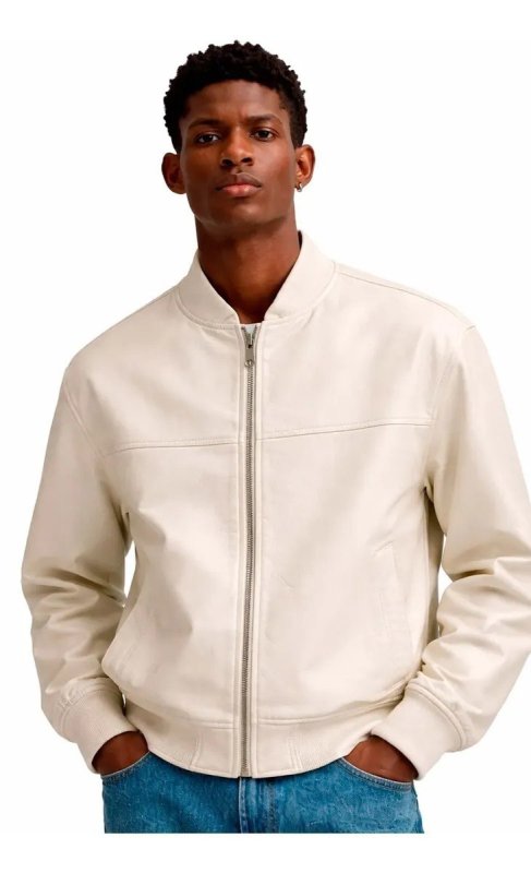 Jaqueta Masculina Casaco Impermeável Couro Pu Térmico