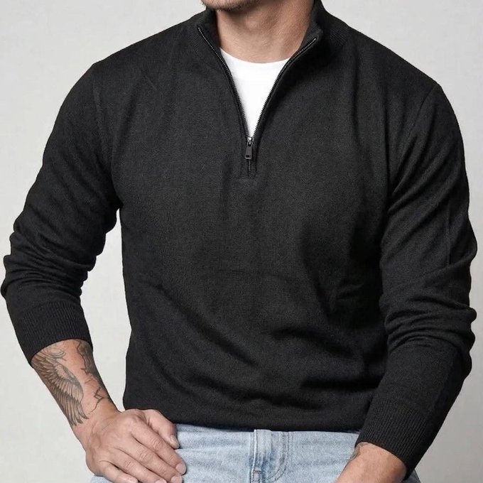 Suéter Gola Alta Old Money Masculino