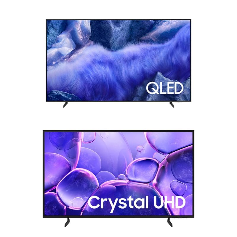 Combo Samsung Vision AI TV 65" QLED Ultra 4K + Smart TV 55" Crystal UHD 4K U8100F