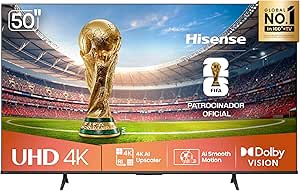 Hisense Smart Tv 4k 50" Polegadas 50a6nv com Dolby Vision e Google Home