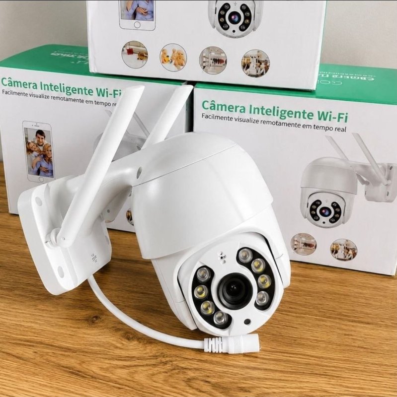 Câmera Ip Icsee Prova D'água Infravermelho Externa Wifi