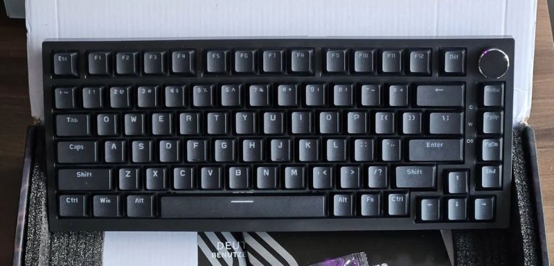 Teclado Mecânico Ajazz AK820, Switch Red, Hot Swappable