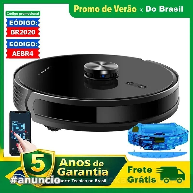 Aspirador de pó robô lilin XR500 com sistema a laser e mapas de vários andares