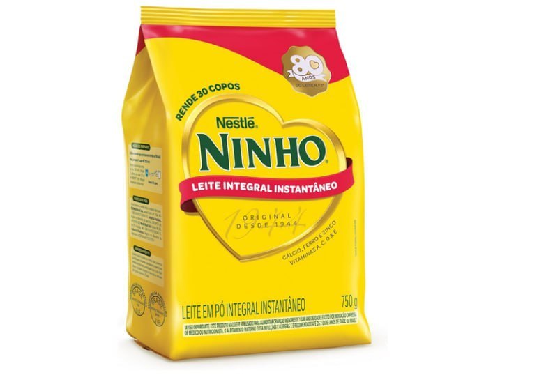 Leite em Pó Ninho Integral Instantâneo Sachê 750g + Frete Grátis