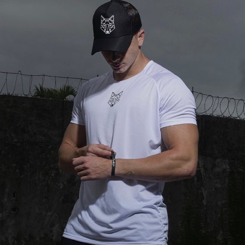 Kit com 2 Camisetas Dry Lobo Alpha Geométrico